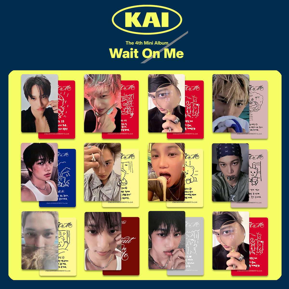 Photography Portfolio - 5/6Pcs/Set KAI Idol Boy Solo New