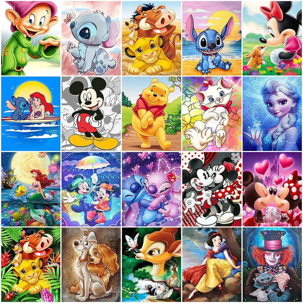 Photography Hobby - Disney Canvas Painting Mickey Mouse Princess
