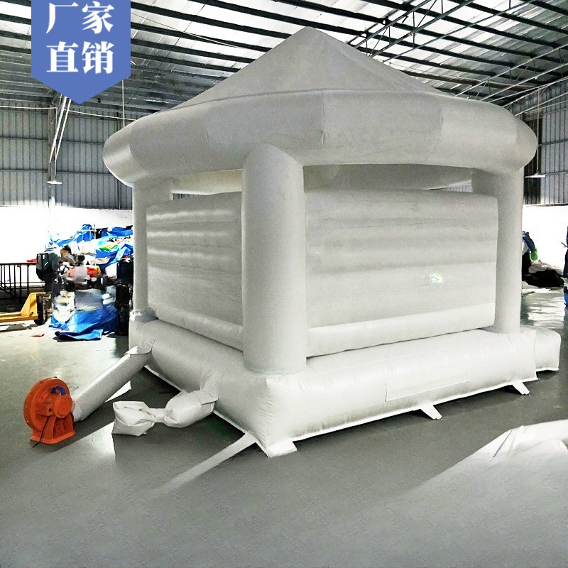 Photography Pro - Inflatable white trampoline wedding party castle