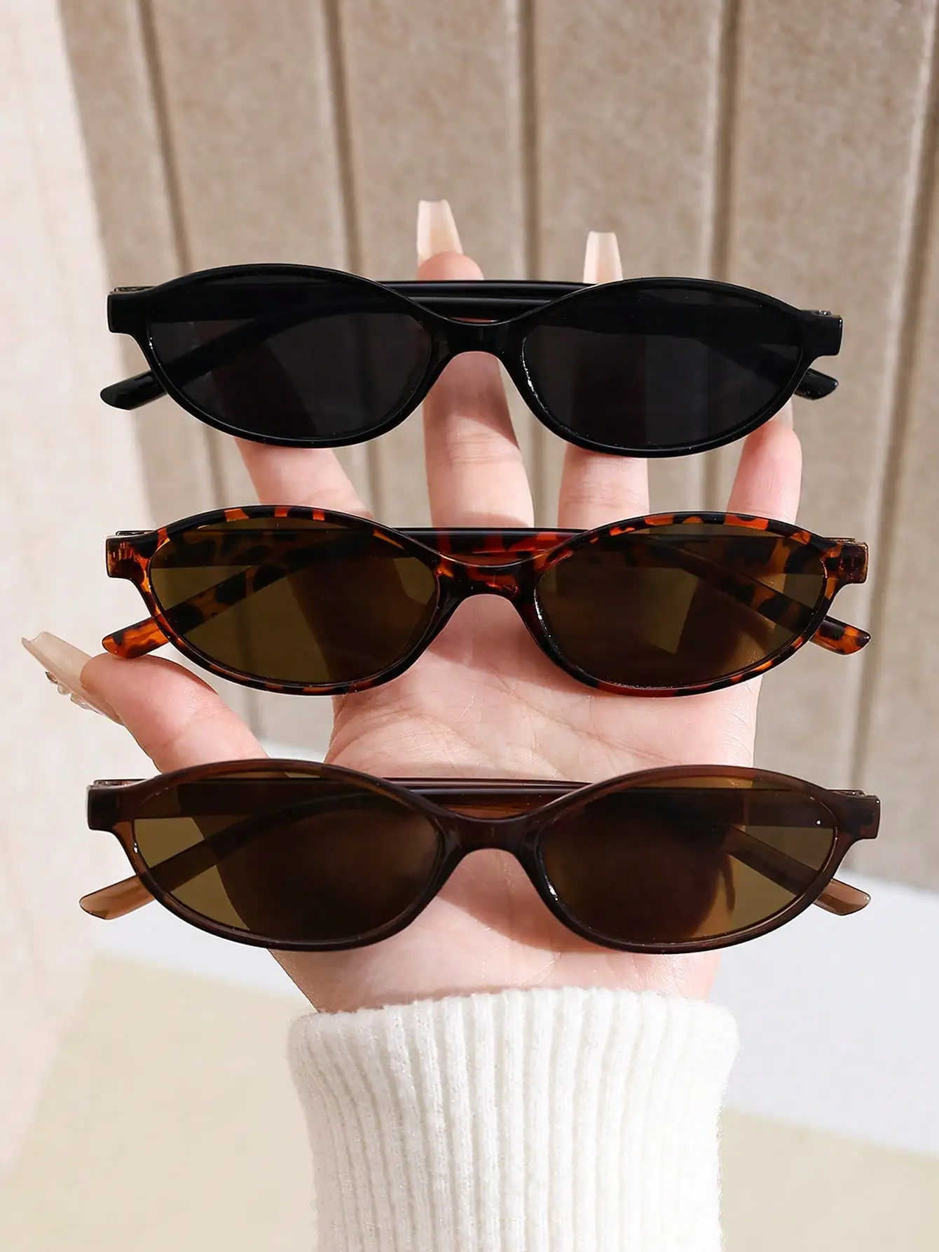 Photography Framing - 1 Pair Retro Geometric Full Frame