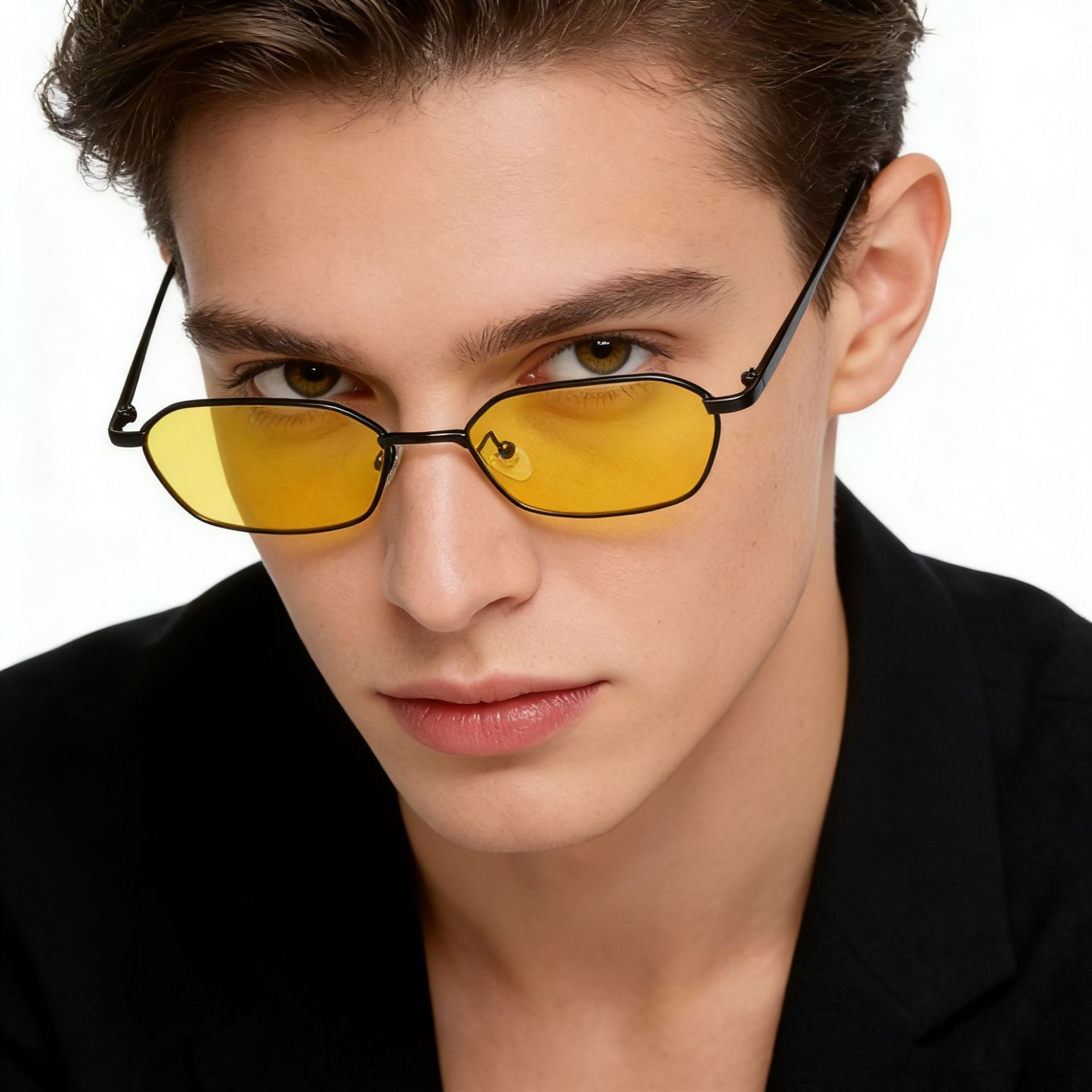 Photography Framing - New Metal Frame Polygonal Sunglasses Fashionable