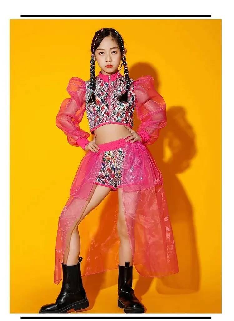 Photography Online - Jazz Costume Sequins Dance Girls' Performance