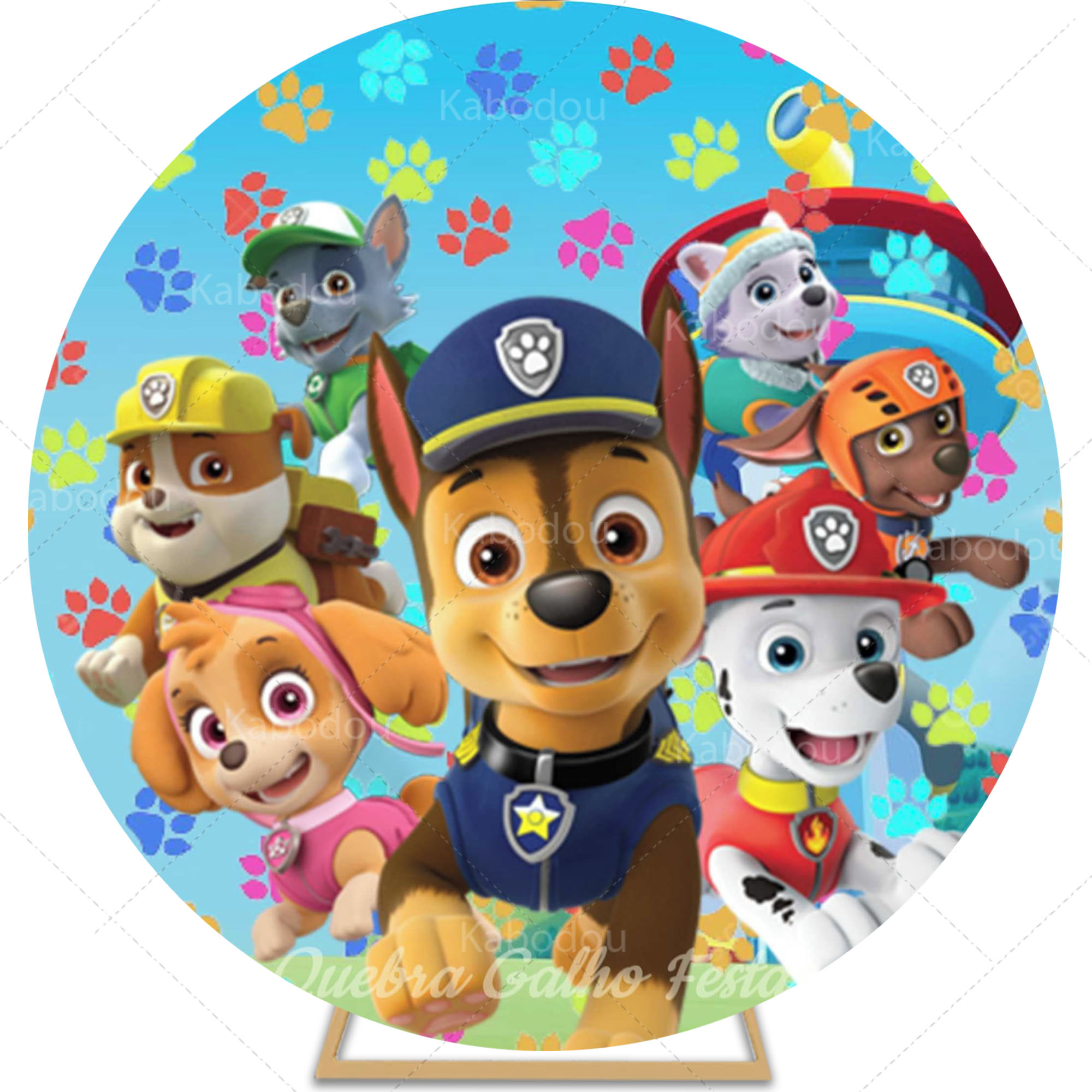 Paws Patrols Round Backdrop Bo - Photography Triangle recension och pris