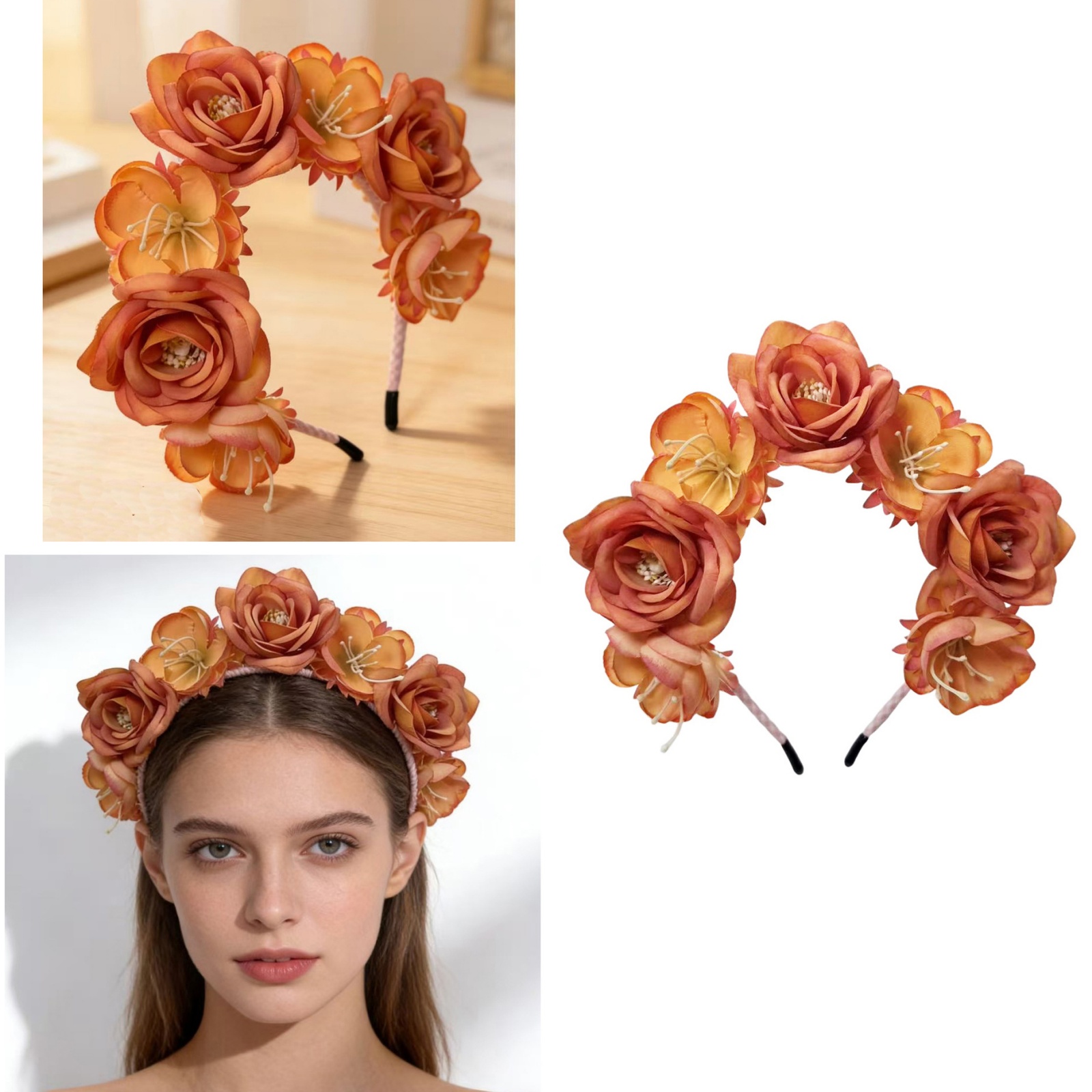 1PC Bohemian Flower Crown Head - Photography Triangle recension och pris