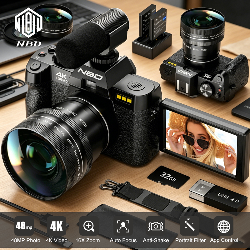 NBD 4K&48MP Digital Camera S10 - Photography Nature Images recension och pris