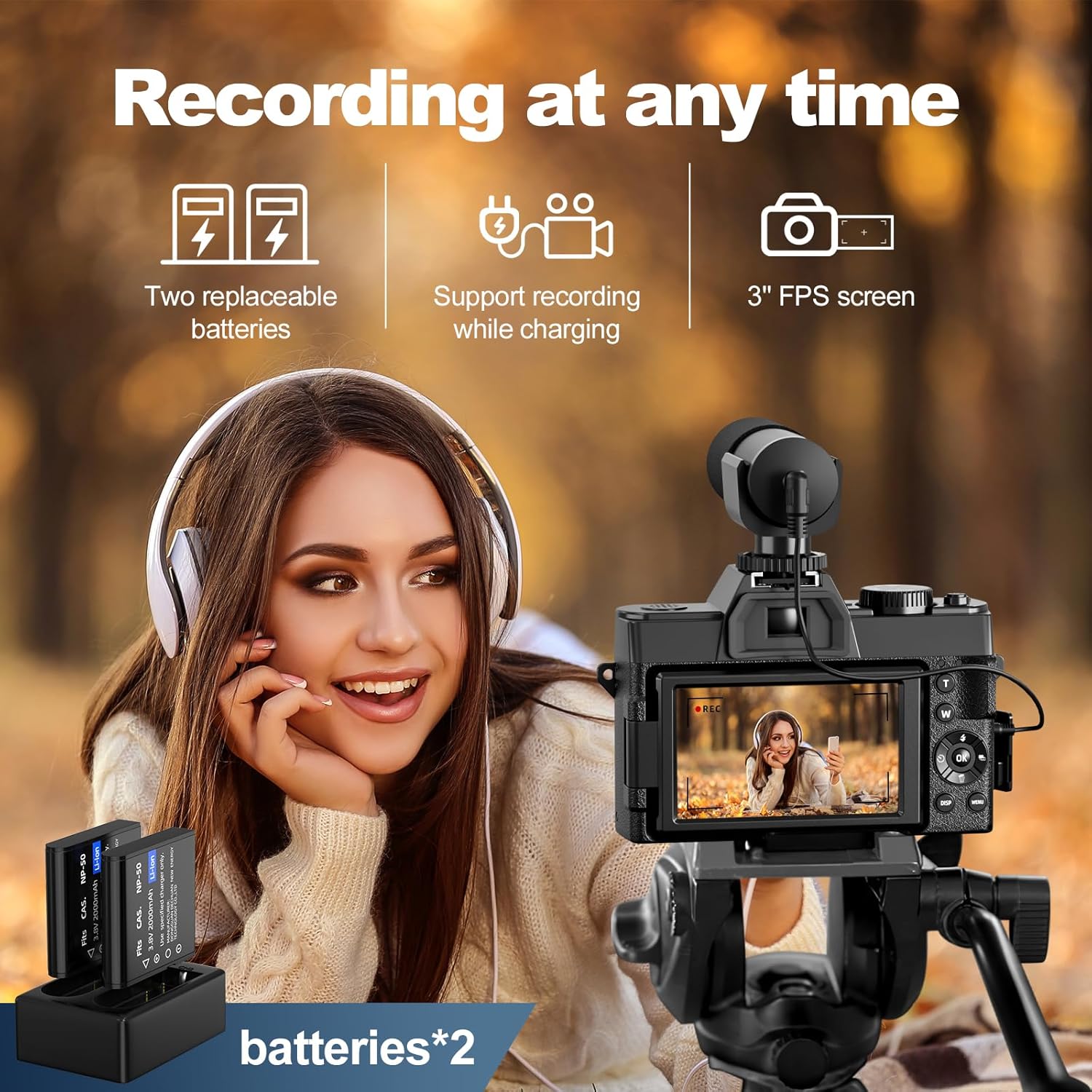 NBD 4K&48MP Digital Camera S10 - Photography Nature Images recension och pris