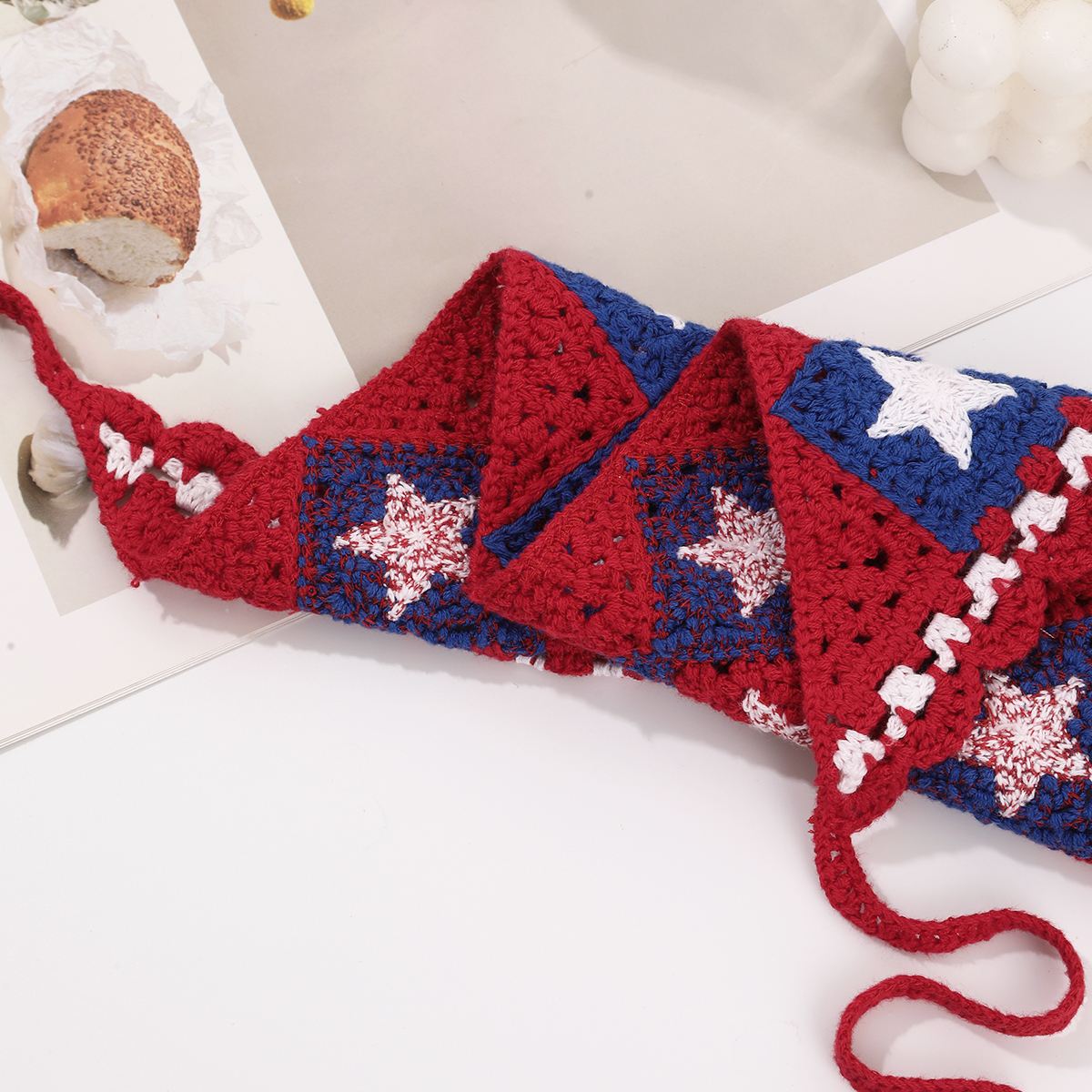 1pc Sweet Handmade Crochet Hol - Photography Triangle recension och pris