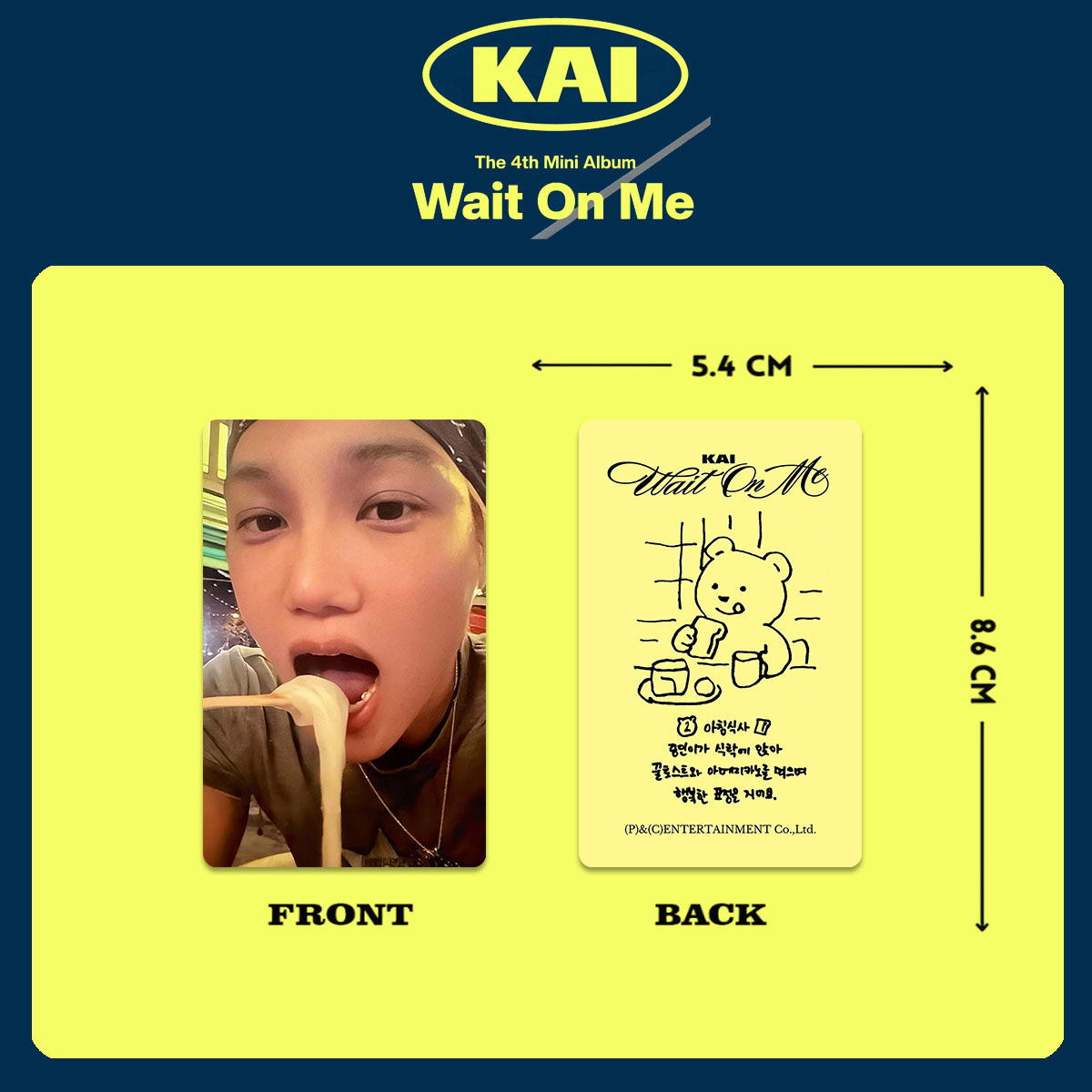 5/6Pcs/Set KAI Idol Boy Solo N - Photography Portfolio recension och pris