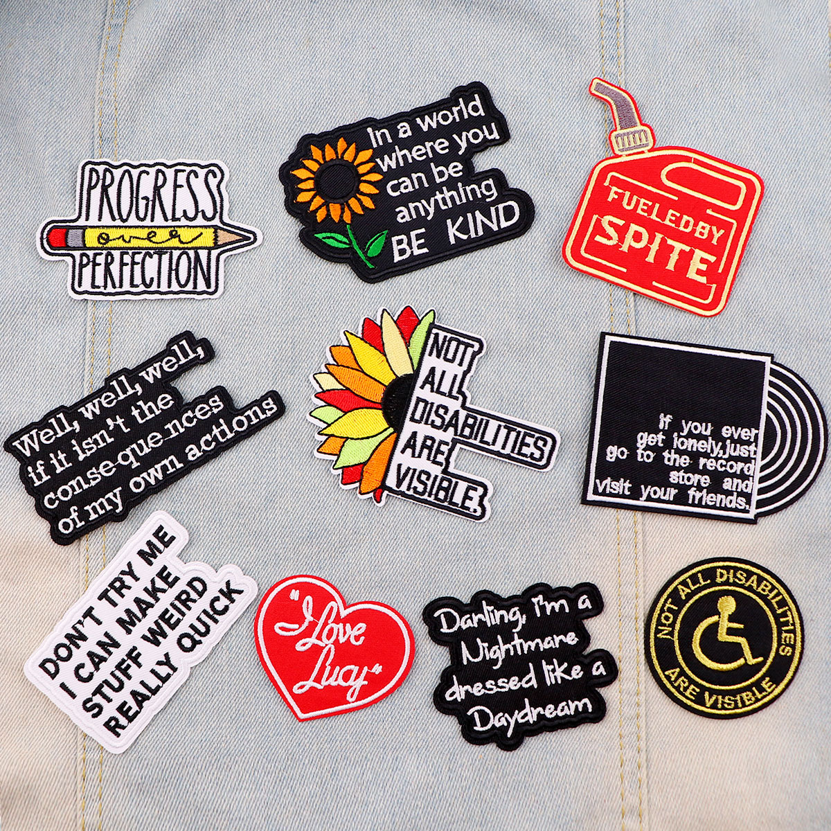 Motivational Phrase Patch Sunf - Photography Quotes recension och pris