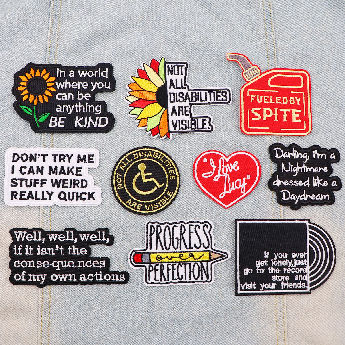 Motivational Phrase Patch Sunf - Photography Quotes recension och pris