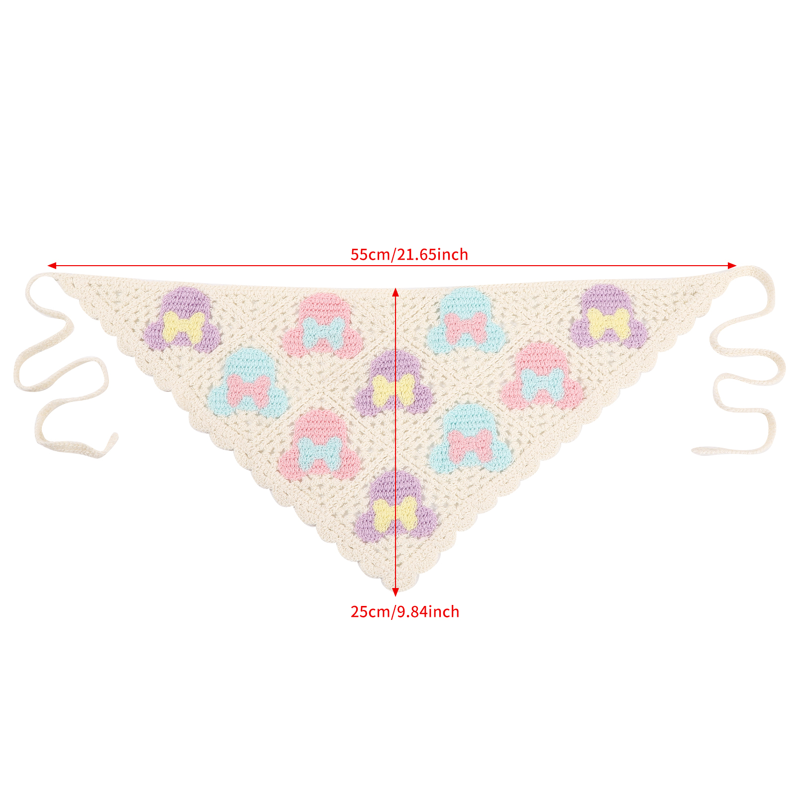 1pc Spring Summer Knitted Tria - Photography Triangle recension och pris