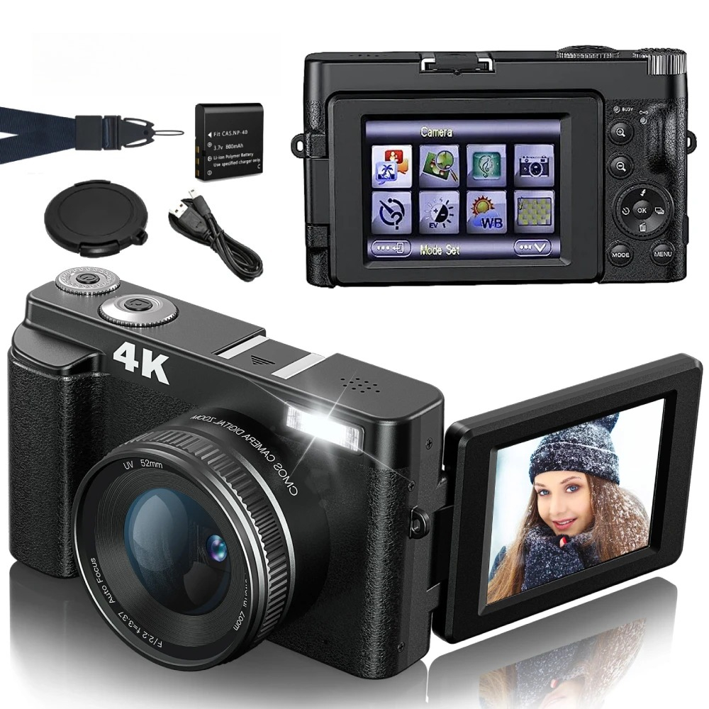 4K 48MP Compact Vlogging Camer - Photography Nature Images recension och pris