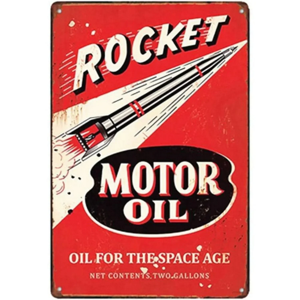 Vintage-Style Motor Oil Gas Si - Photography Hobby recension och pris