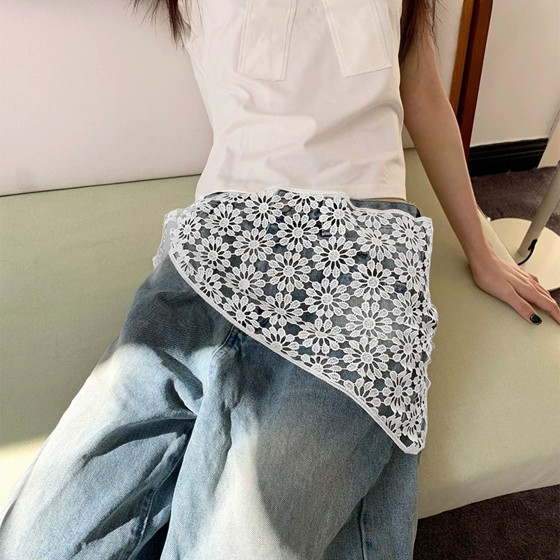 New Korean Lace Triangle Scarf - Photography Triangle recension och pris