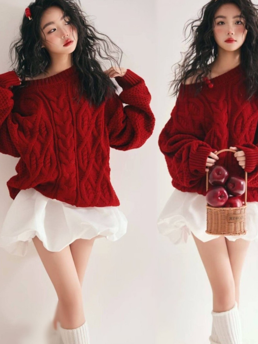 Red Sweater Girl Studio Art Ph - Photography Online recension och pris
