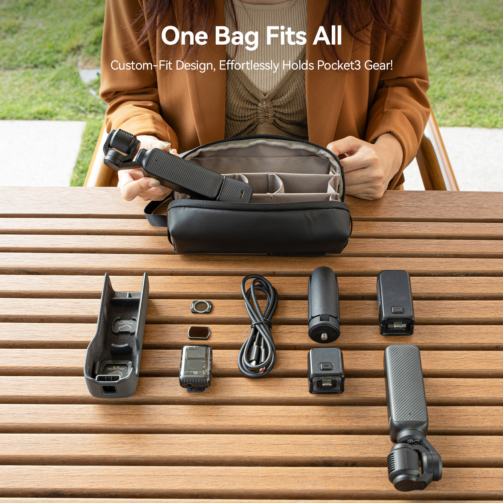 TELESIN Universal Portable Sto - Camera Bag Waterproof recension och pris