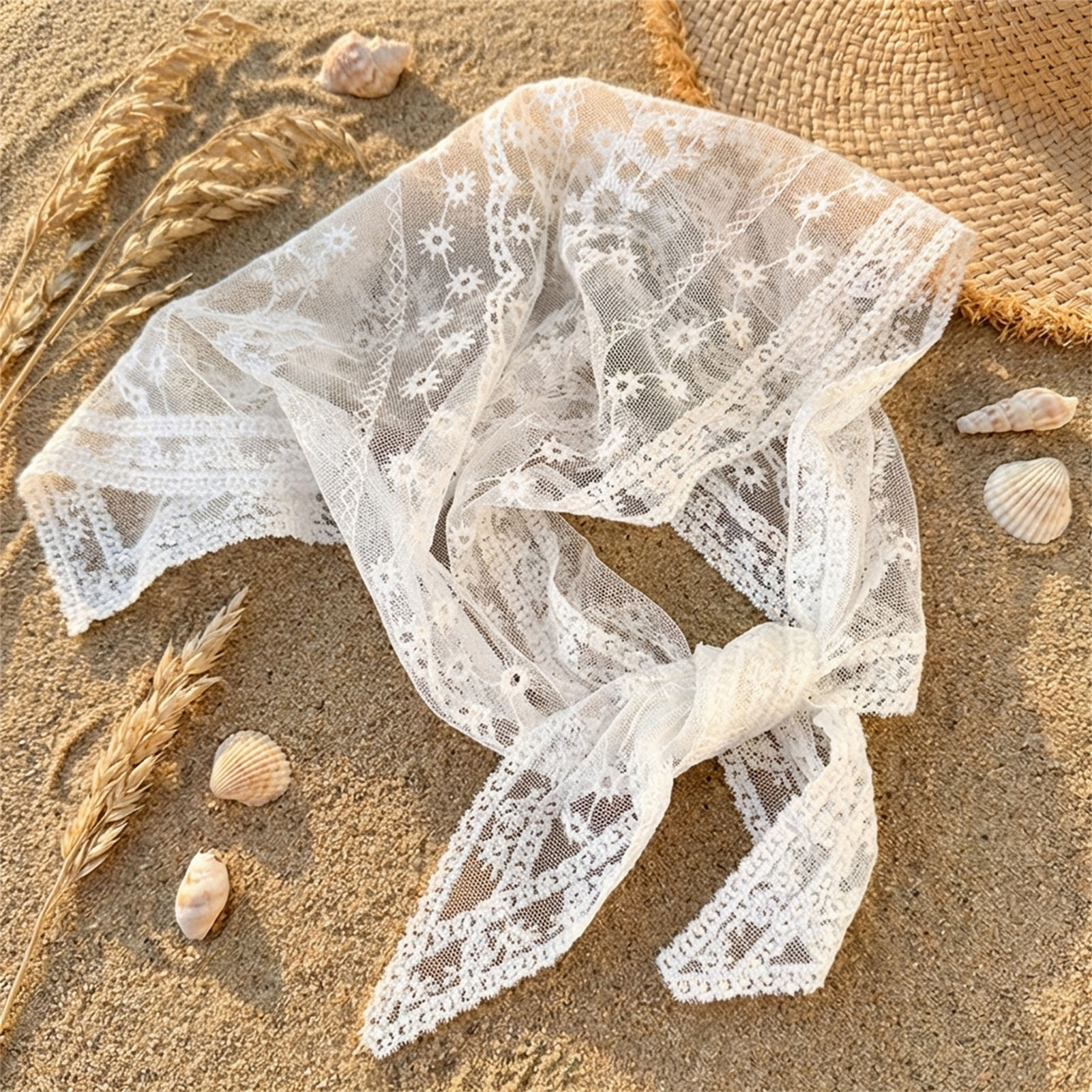 Lace Floral Scarf For Women Re - Photography Triangle recension och pris