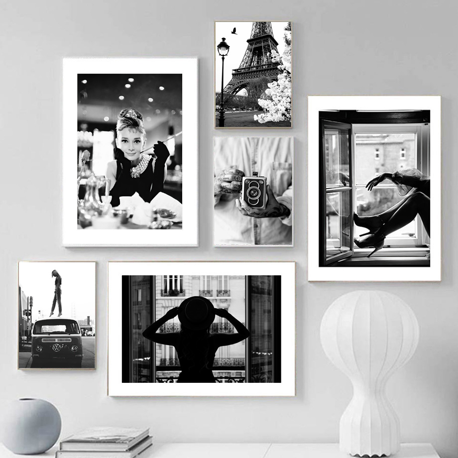 Black and White Paris Wall Art - Photography Quotes recension och pris