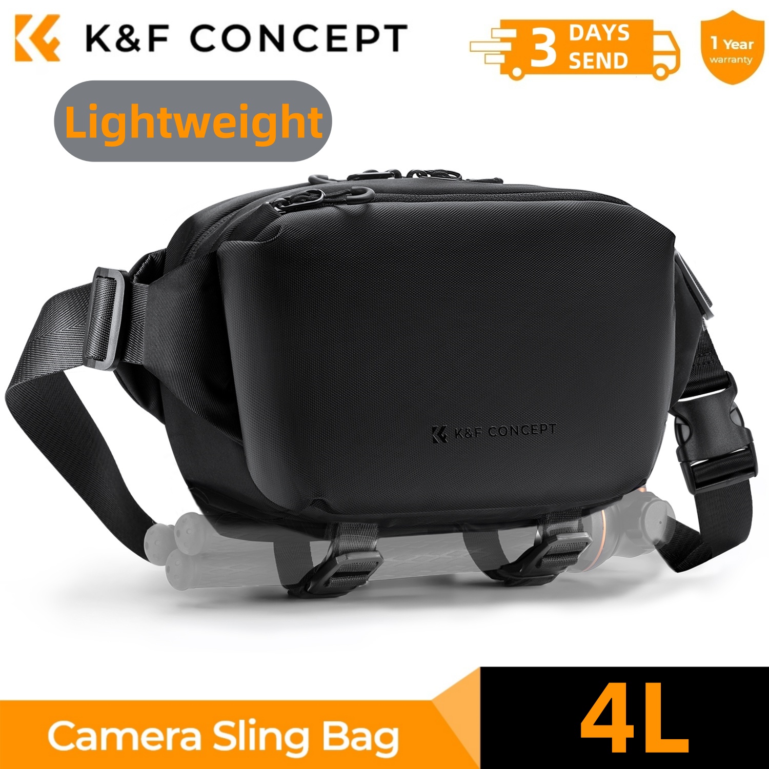 K&F CONCEPT 4L Camera Sling Ba - Camera Bag Waterproof recension och pris