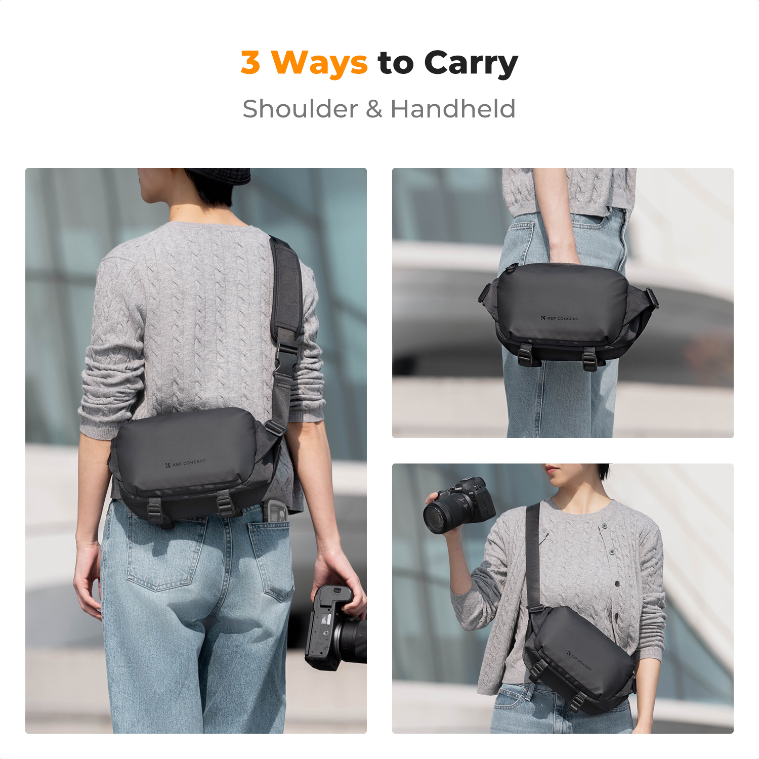 K&F CONCEPT 4L Camera Sling Ba - Camera Bag Waterproof recension och pris