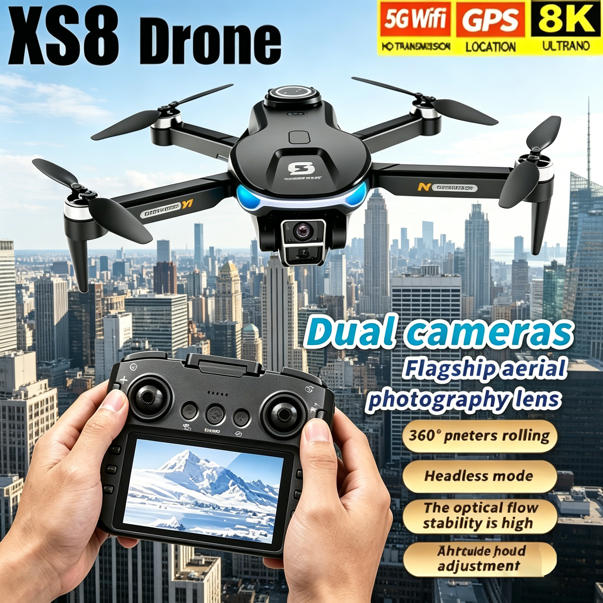 HD 8K Professional GPS Drone w - Photography Pro recension och pris