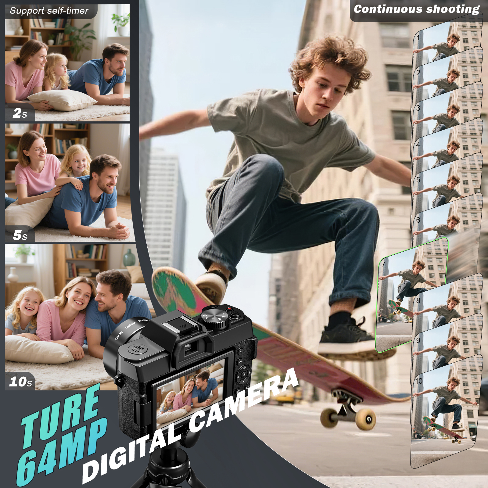 NBD 64MP&5K Digital Camera Vlo - Photography Nature Images recension och pris