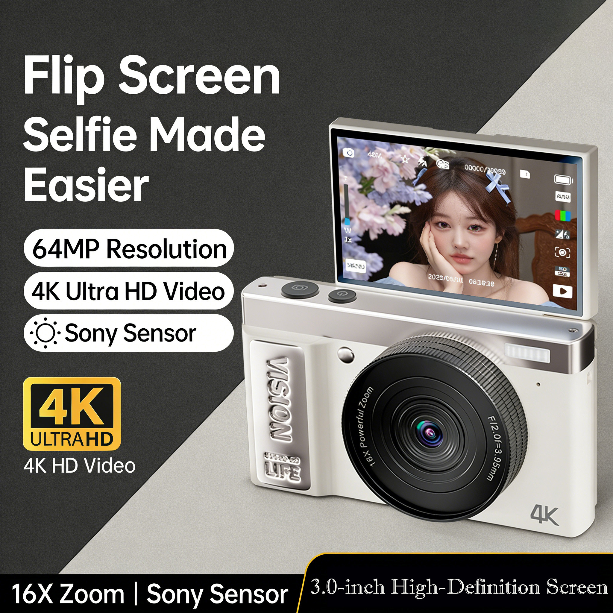 3.0-inch HD 180° Flip Screen V - Photography Nature Images recension och pris