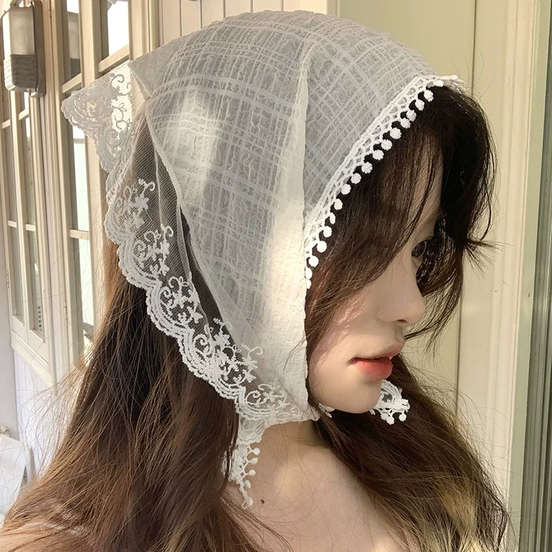 Summer White Lace Head Wrap Sc - Photography Triangle recension och pris