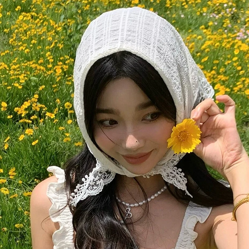 Summer White Lace Head Wrap Sc - Photography Triangle recension och pris