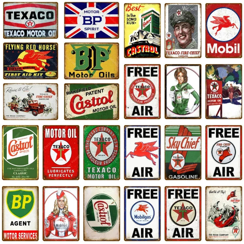 Vintage Texaco Motor Oil Signs - Photography Hobby recension och pris