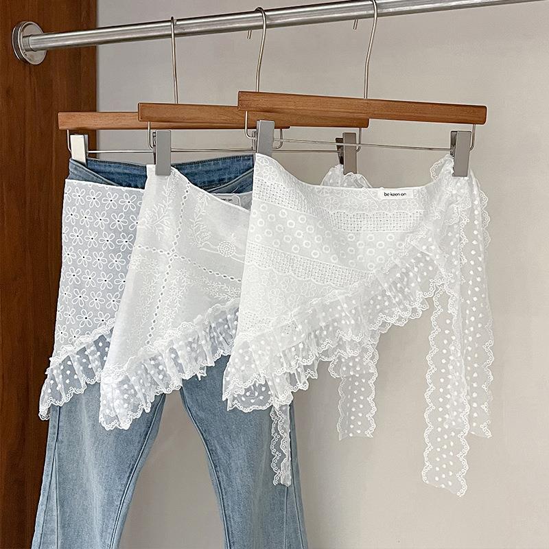 Retro Lace Trim Scarf Women Tr - Photography Triangle recension och pris