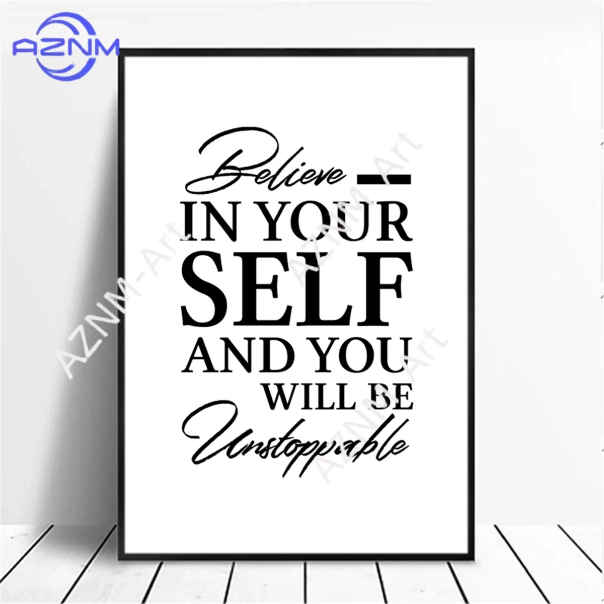 1PC Canvas Painting Positive E - Photography Quotes recension och pris