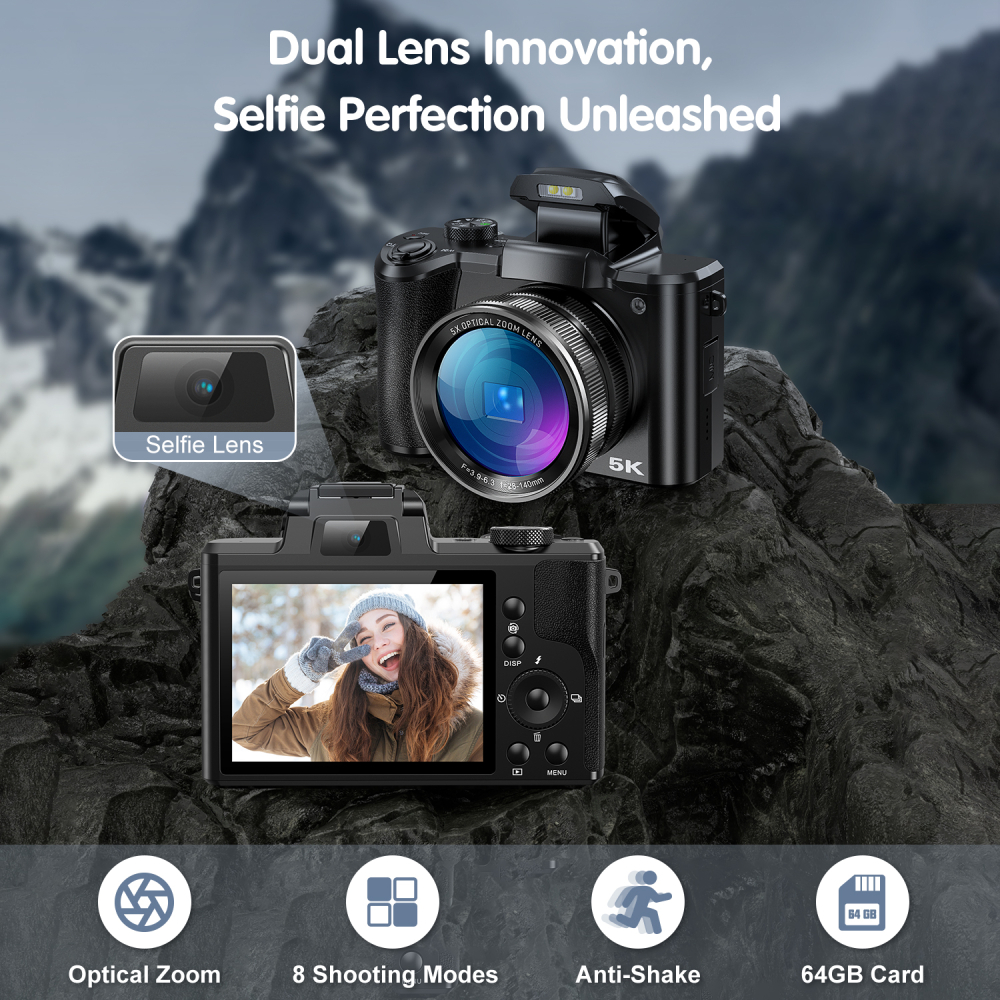 5K Digital Camera for Photogra - Photography Nature Images recension och pris