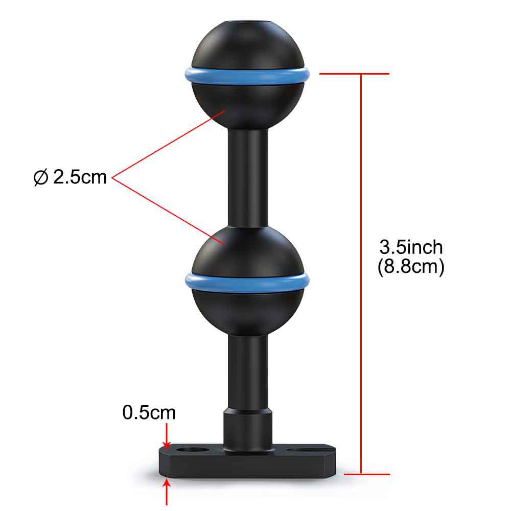 Seafrogs Double 1'' Ball Adapt - Photography Zone System recension och pris