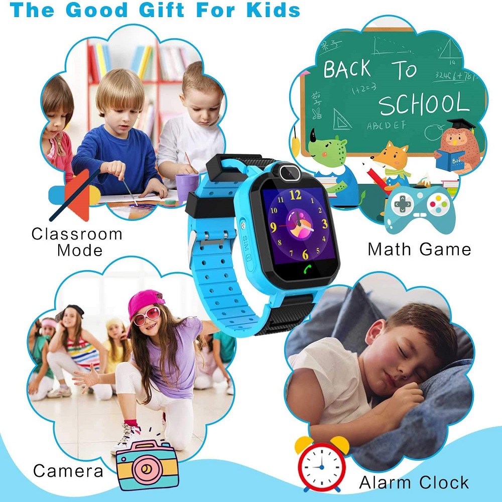 Q12 Kids Smart Watch Waterproo - Photography Sim recension och pris
