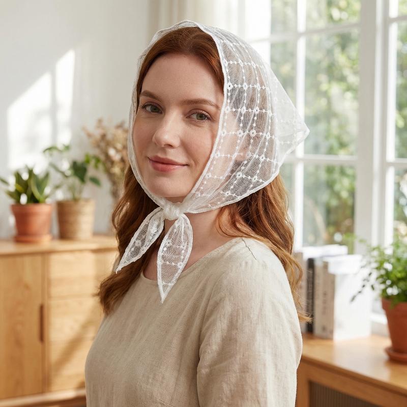 Fashion Lace Hair Scarf Wraps  - Photography Triangle recension och pris